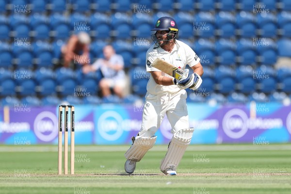 300625  Glamorgan v Gloucestershire, Rothesay County Championship Division 2 - Kiran Carlson of Glamorgan plays a shot