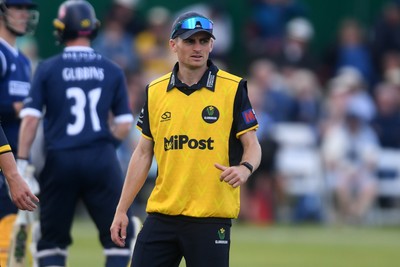 050825 - Glamorgan v Hampshire - Metro Bank One Day Cup - Andy Gorvin of Glamorgan