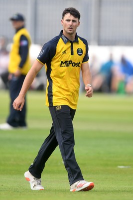 050825 - Glamorgan v Hampshire - Metro Bank One Day Cup - Ned Leonard of Glamorgan
