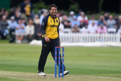 050825 - Glamorgan v Hampshire - Metro Bank One Day Cup - Kiran Carlson of Glamorgan