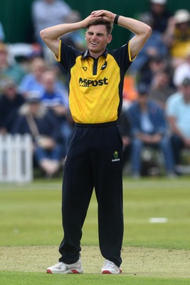 050825 - Glamorgan v Hampshire - Metro Bank One Day Cup - Andy Gorvin of Glamorgan