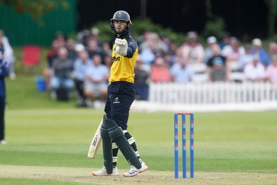 050825 - Glamorgan v Hampshire - Metro Bank One Day Cup - Eddie Byrom of Glamorgan batting