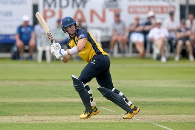 050825 - Glamorgan v Hampshire - Metro Bank One Day Cup - Asa Tribe of Glamorgan batting