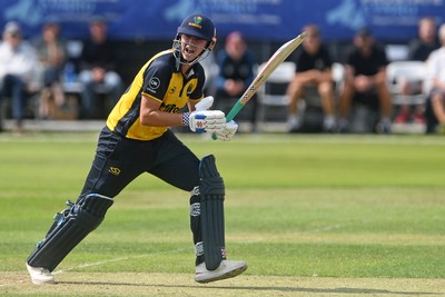 050825 - Glamorgan v Hampshire - Metro Bank One Day Cup - Will Smale of Glamorgan batting\