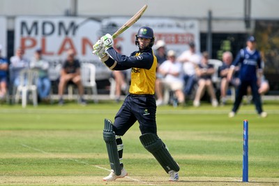 050825 - Glamorgan v Hampshire - Metro Bank One Day Cup - Eddie Byrom of Glamorgan batting