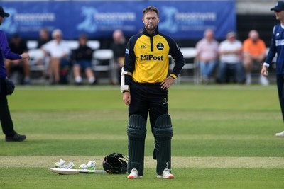 050825 - Glamorgan v Hampshire - Metro Bank One Day Cup - Eddie Byrom of Glamorgan batting