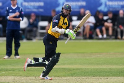 050825 - Glamorgan v Hampshire - Metro Bank One Day Cup - Eddie Byrom of Glamorgan batting
