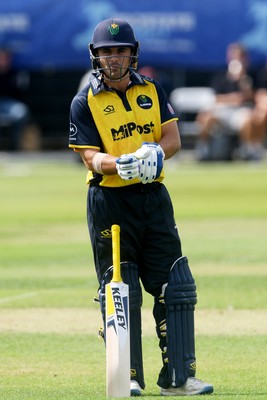 050825 - Glamorgan v Hampshire - Metro Bank One Day Cup - Kiran Carlson of Glamorgan batting