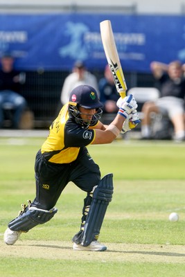 050825 - Glamorgan v Hampshire - Metro Bank One Day Cup - Kiran Carlson of Glamorgan batting