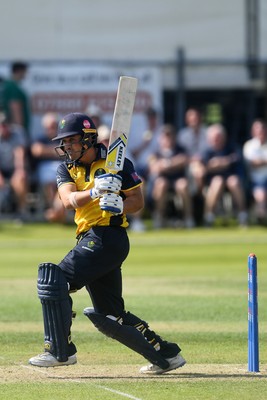 050825 - Glamorgan v Hampshire - Metro Bank One Day Cup - Kiran Carlson of Glamorgan batting