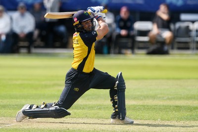 050825 - Glamorgan v Hampshire - Metro Bank One Day Cup - Kiran Carlson of Glamorgan batting