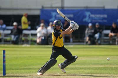 050825 - Glamorgan v Hampshire - Metro Bank One Day Cup - Andy Gorvin of Glamorgan batting