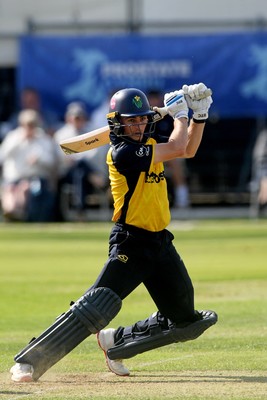 050825 - Glamorgan v Hampshire - Metro Bank One Day Cup - Andy Gorvin of Glamorgan batting