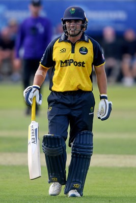 050825 - Glamorgan v Hampshire - Metro Bank One Day Cup - Kiran Carlson of Glamorgan batting