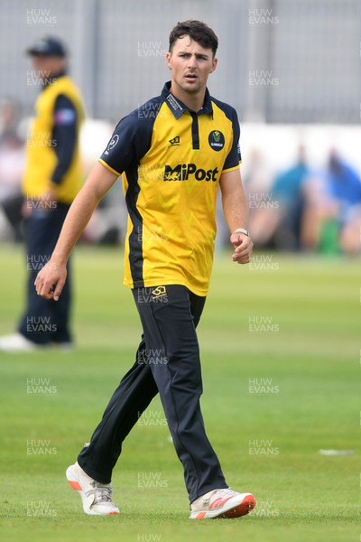 050825 - Glamorgan v Hampshire - Metro Bank One Day Cup - Ned Leonard of Glamorgan
