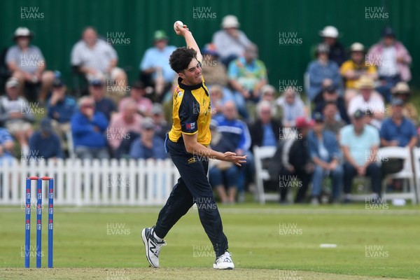 050825 - Glamorgan v Hampshire - Metro Bank One Day Cup - Romano Franco of Glamorgan bowling 