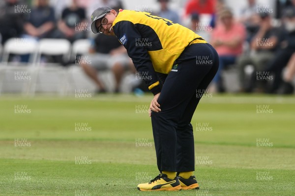 050825 - Glamorgan v Hampshire - Metro Bank One Day Cup - Asa Tribe of Glamorgan
