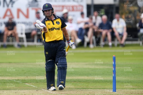 050825 - Glamorgan v Hampshire - Metro Bank One Day Cup - Kiran Carlson of Glamorgan batting