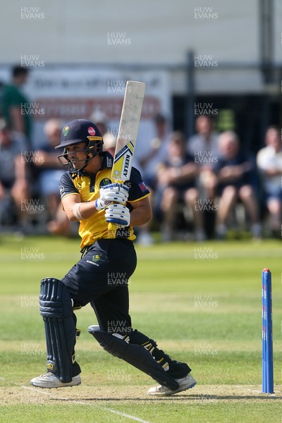 050825 - Glamorgan v Hampshire - Metro Bank One Day Cup - Kiran Carlson of Glamorgan batting