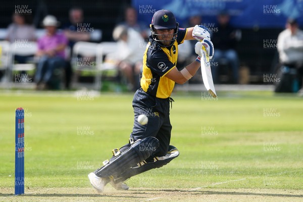 050825 - Glamorgan v Hampshire - Metro Bank One Day Cup - Kiran Carlson of Glamorgan batting