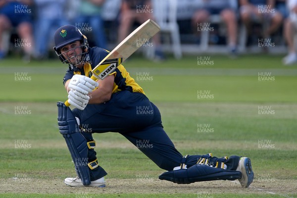 050825 - Glamorgan v Hampshire - Metro Bank One Day Cup - Kiran Carlson of Glamorgan batting