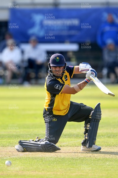 050825 - Glamorgan v Hampshire - Metro Bank One Day Cup - Kiran Carlson of Glamorgan batting