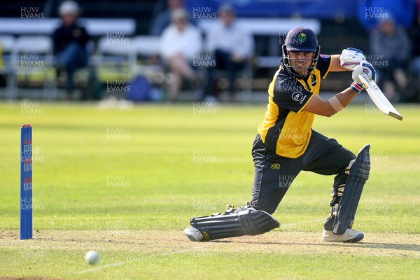 050825 - Glamorgan v Hampshire - Metro Bank One Day Cup - Kiran Carlson of Glamorgan batting