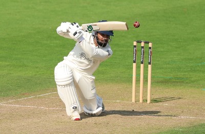 270826 - Glamorgan v Hampshire, Rothesay County Championship Division 1 - Zain ul Hassan of Glamorgan plays a shot