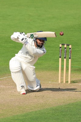 270826 - Glamorgan v Hampshire, Rothesay County Championship Division 1 - Zain ul Hassan of Glamorgan plays a shot