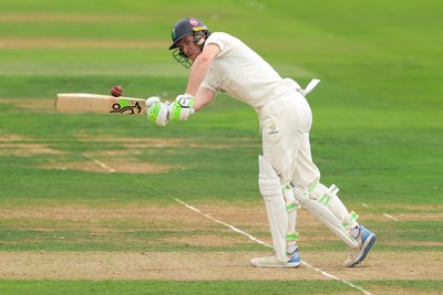 270826 - Glamorgan v Hampshire, Rothesay County Championship Division 1 - Ben Kellaway of Glamorgan  plays a shot