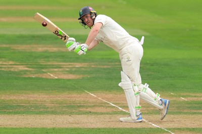 270826 - Glamorgan v Hampshire, Rothesay County Championship Division 1 - Ben Kellaway of Glamorgan  plays a shot