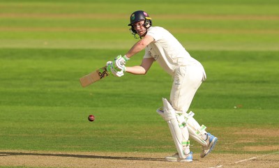 270826 - Glamorgan v Hampshire, Rothesay County Championship Division 1 - Ben Kellaway of Glamorgan plays a shot