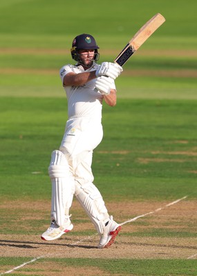 270826 - Glamorgan v Hampshire, Rothesay County Championship Division 1 - Chris Cooke of Glamorgan plays a shot