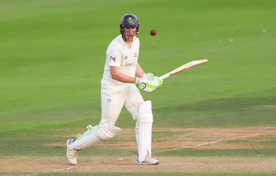 270826 - Glamorgan v Hampshire, Rothesay County Championship Division 1 - Ben Kellaway of Glamorgan plays a shot