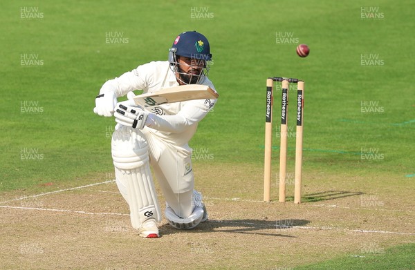 270826 - Glamorgan v Hampshire, Rothesay County Championship Division 1 - Zain ul Hassan of Glamorgan plays a shot