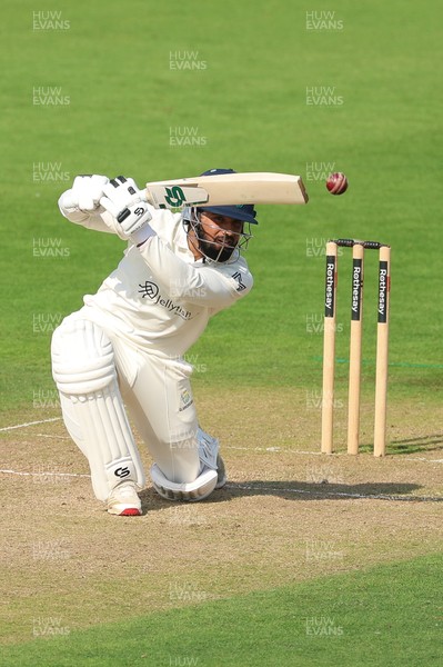 270826 - Glamorgan v Hampshire, Rothesay County Championship Division 1 - Zain ul Hassan of Glamorgan plays a shot