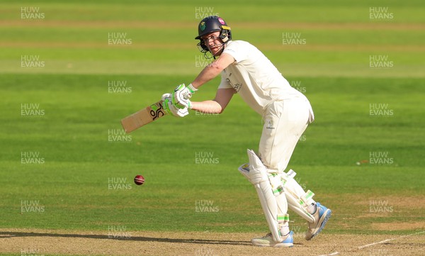 270826 - Glamorgan v Hampshire, Rothesay County Championship Division 1 - Ben Kellaway of Glamorgan plays a shot