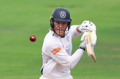300826 Glamorgan v Hampshire, Rothesay County Championship Division 1 - Toby Albert of Hampshire plays a shot