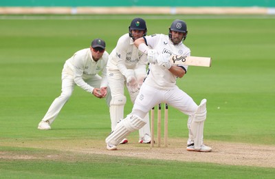 300826 Glamorgan v Hampshire, Rothesay County Championship Division 1 - Jake Lehmann of Hampshire plays a shot