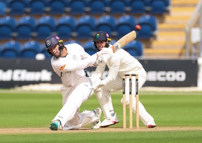 300826 Glamorgan v Hampshire, Rothesay County Championship Division 1 - Andrew Neal of Hampshire plays a shot