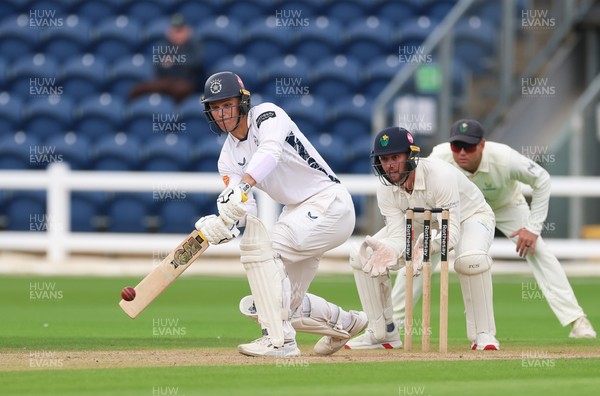 300826 Glamorgan v Hampshire, Rothesay County Championship Division 1 - Toby Albert of Hampshire plays a shot