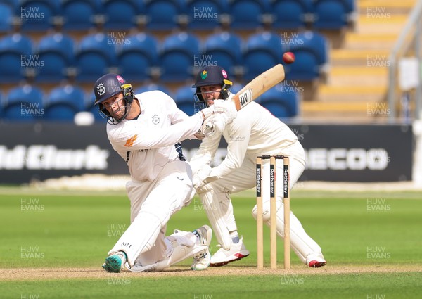300826 Glamorgan v Hampshire, Rothesay County Championship Division 1 - Andrew Neal of Hampshire plays a shot