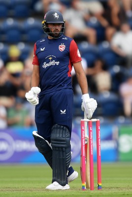 060725 - Glamorgan v Kent - T20, Vitality Blast - Jack Leaning of Kent batting