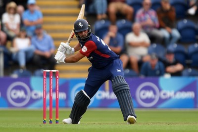 060725 - Glamorgan v Kent - T20, Vitality Blast - Jack Leaning of Kent batting