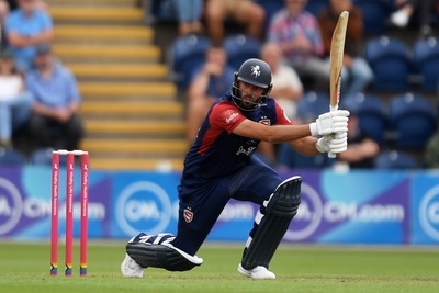 060725 - Glamorgan v Kent - T20, Vitality Blast - Jack Leaning of Kent batting