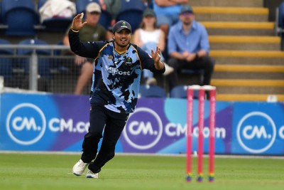 060725 - Glamorgan v Kent - T20, Vitality Blast - Kiran Carlson of Glamorgan