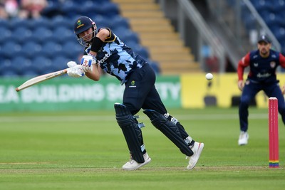 060725 - Glamorgan v Kent - T20, Vitality Blast - Will Smale of Glamorgan batting