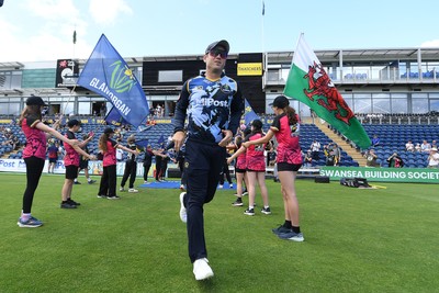 060725 - Glamorgan v Kent - T20, Vitality Blast - Colin Ingram of Glamorgan runs out at the start of the match