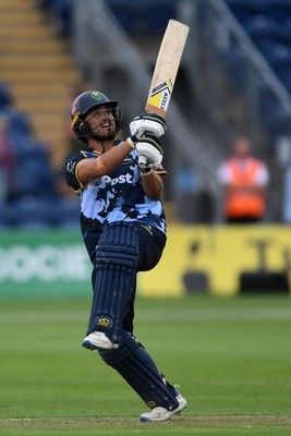 060725 - Glamorgan v Kent - T20, Vitality Blast - Kiran Carlson of Glamorgan batting
