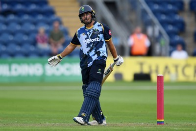 060725 - Glamorgan v Kent - T20, Vitality Blast - Kiran Carlson of Glamorgan batting